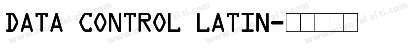 Data Control Latin字体转换